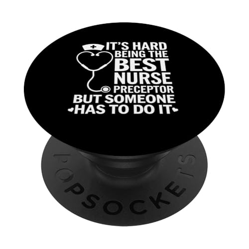 Krankenschwester Es ist schwer, der Beste zu sein, aber jemand hat es getan PopSockets Klebender PopGrip Krankenschwester Es ist schwer, der Beste zu sein, aber jemand hat es getan PopSockets Klebender PopGrip von Funny Graphic Tees Women Men Kids
