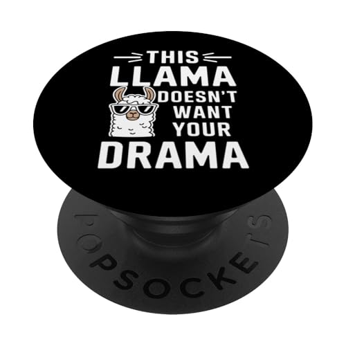Lama Drama Lustiges Alpaka Tierliebhaber Geschenk PopSockets Klebender PopGrip Lama Drama Lustiges Alpaka Tierliebhaber Geschenk PopSockets Klebender PopGrip von Funny Graphic Tees Women Men Kids