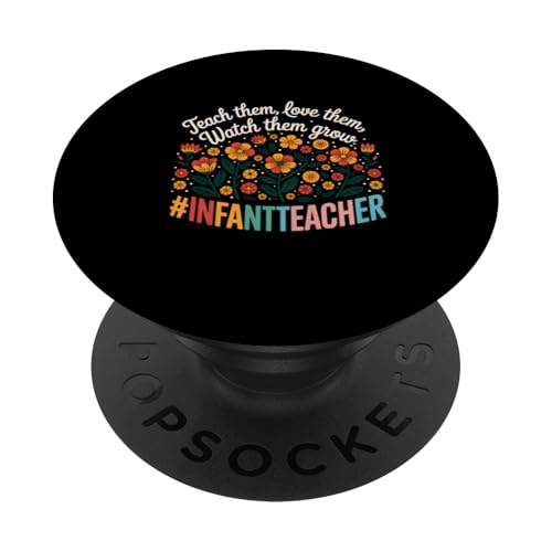 Lehrerin für Kleinkinder Teach Grow PopSockets Klebender PopGrip von Funny Graphic Tees Women Men Kids