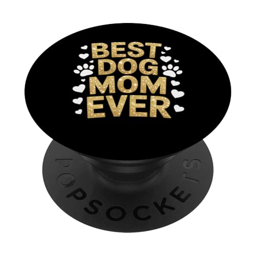 Lustiges Muttertagsgeschenk mit Aufschrift "Dog Mom Ever" PopSockets Klebender PopGrip Lustiges Muttertagsgeschenk mit Aufschrift "Dog Mom Ever" PopSockets Klebender PopGrip von Funny Graphic Tees Women Men Kids