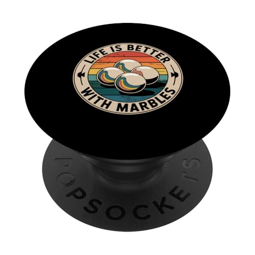 Marbles Player Life Better With Marbles Lustiges Geschenk PopSockets Klebender PopGrip Marbles Player Life Better With Marbles Lustiges Geschenk PopSockets Klebender PopGrip von Funny Graphic Tees Women Men Kids
