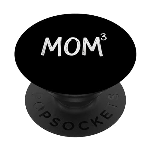 Mom Cubed Funny Mom of Drillings Geschenk Muttertag PopSockets Klebender PopGrip Mom Cubed Funny Mom of Drillings Geschenk Muttertag PopSockets Klebender PopGrip von Funny Graphic Tees Women Men Kids