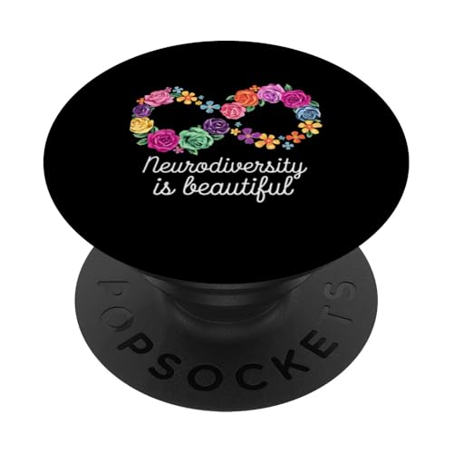 Neurodiversität schönes Unendlichkeitssymbol bunte Blume PopSockets Klebender PopGrip Neurodiversität schönes Unendlichkeitssymbol bunte Blume PopSockets Klebender PopGrip von Funny Graphic Tees Women Men Kids