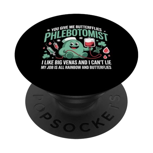 Phlebotomist Like Big Veins Can't Lie Phlebotomie PopSockets Klebender PopGrip Phlebotomist Like Big Veins Can't Lie Phlebotomie PopSockets Klebender PopGrip von Funny Graphic Tees Women Men Kids