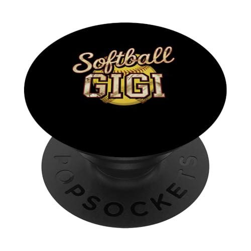 Softball Gigi Lustiger Softball Oma Geschenk PopSockets Klebender PopGrip Softball Gigi Lustiger Softball Oma Geschenk PopSockets Klebender PopGrip von Funny Graphic Tees Women Men Kids