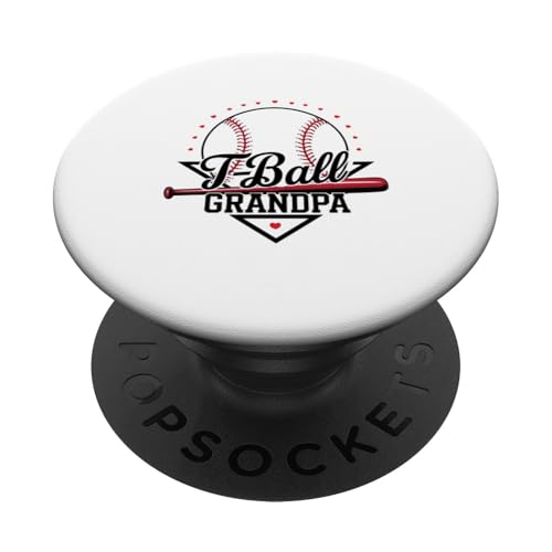 TBall Opa Lustiges Baseballspieler-Geschenk Opa PopSockets Klebender PopGrip TBall Opa Lustiges Baseballspieler-Geschenk Opa PopSockets Klebender PopGrip von Funny Graphic Tees Women Men Kids