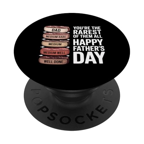 Vatertag Papa Grillen Steak Geschenk Männer PopSockets Klebender PopGrip Vatertag Papa Grillen Steak Geschenk Männer PopSockets Klebender PopGrip von Funny Graphic Tees Women Men Kids