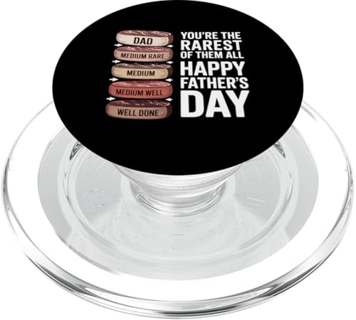 Vatertag Papa Grillen Steak Geschenk Männer PopSockets PopGrip für MagSafe von Funny Graphic Tees Women Men Kids