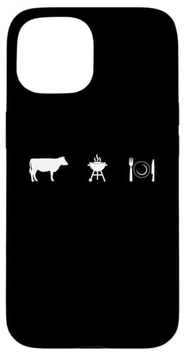 Farm to BBQ Grill to Kitchen Teller – Lustiges Grillen Hülle für iPhone 15 Farm to BBQ Grill to Kitchen Teller – Lustiges Grillen Hülle für iPhone 15 von Funny Grill Apparel for Smoking Meat