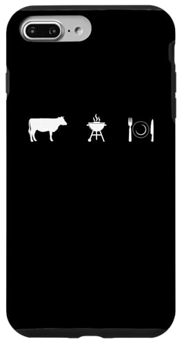 Farm to BBQ Grill to Kitchen Teller – Lustiges Grillen Hülle für iPhone 7 Plus/8 Plus Farm to BBQ Grill to Kitchen Teller – Lustiges Grillen Hülle für iPhone 7 Plus/8 Plus von Funny Grill Apparel for Smoking Meat