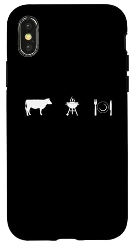 Farm to BBQ Grill to Kitchen Teller – Lustiges Grillen Hülle für iPhone X/XS Farm to BBQ Grill to Kitchen Teller – Lustiges Grillen Hülle für iPhone X/XS von Funny Grill Apparel for Smoking Meat