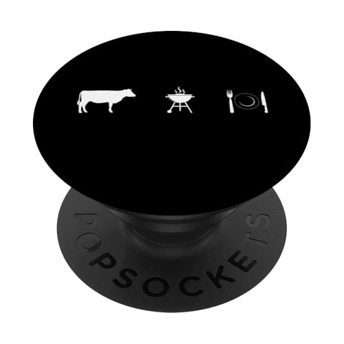 Farm to BBQ Grill to Kitchen Teller – Lustiges Grillen PopSockets Klebender PopGrip Farm to BBQ Grill to Kitchen Teller – Lustiges Grillen PopSockets Klebender PopGrip von Funny Grill Apparel for Smoking Meat
