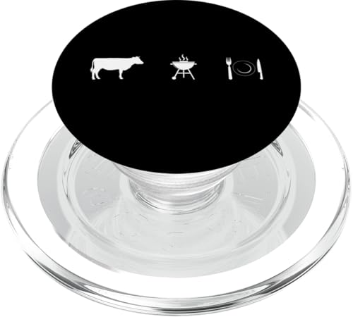 Farm to BBQ Grill to Kitchen Teller – Lustiges Grillen PopSockets PopGrip für MagSafe Farm to BBQ Grill to Kitchen Teller – Lustiges Grillen PopSockets PopGrip für MagSafe von Funny Grill Apparel for Smoking Meat
