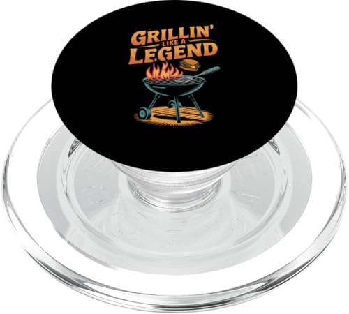 Grillen Fleisch Barbeque Kochen BBQ Grill Rinderbraten PopSockets PopGrip für MagSafe Grillen Fleisch Barbeque Kochen BBQ Grill Rinderbraten PopSockets PopGrip für MagSafe von Funny Grill Master BBQ Chef Designs