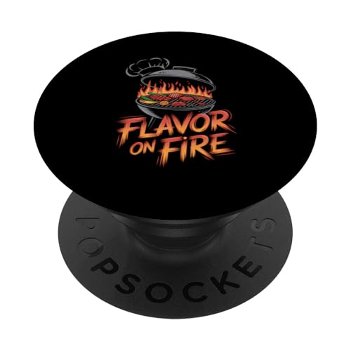 Texas BBQ Grillen Barbeque Born to Grill Kochen Rindfleisch PopSockets Klebender PopGrip von Funny Grill Master BBQ Chef Designs