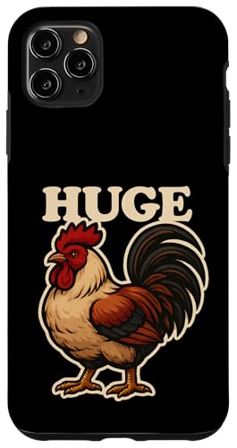 Huge Cock Crass Adult Humor Huhn Tier Sarkasmus Hülle für iPhone 11 Pro Max von Funny Huge Cock Rooster