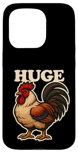 Huge Cock Crass Adult Humor Huhn Tier Sarkasmus Hülle für iPhone 15 Pro von Funny Huge Cock Rooster