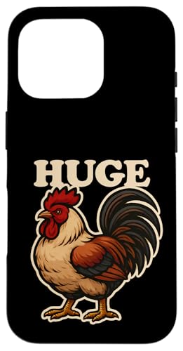 Huge Cock Crass Adult Humor Huhn Tier Sarkasmus Hülle für iPhone 16 Pro von Funny Huge Cock Rooster