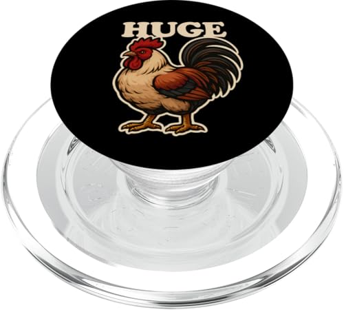 Huge Cock Crass Adult Humor Huhn Tier Sarkasmus PopSockets PopGrip für MagSafe Huge Cock Crass Adult Humor Huhn Tier Sarkasmus PopSockets PopGrip für MagSafe von Funny Huge Cock Rooster