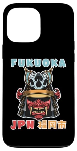 Fukuoka Japan City Samurai Maske Hülle für iPhone 13 Pro Max von Funny Japan Gifts