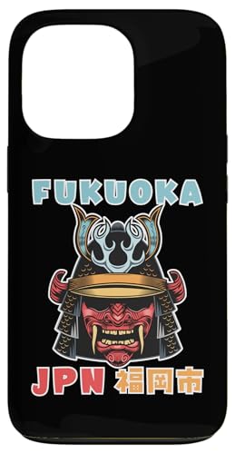Fukuoka Japan City Samurai Maske Hülle für iPhone 13 Pro von Funny Japan Gifts