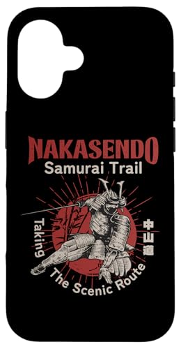 Nakasendo Samurai Trail, Japanischer Krieger, Wanderer aus der Edo-Zeit Hülle für iPhone 16 Nakasendo Samurai Trail, Japanischer Krieger, Wanderer aus der Edo-Zeit Hülle für iPhone 16 von Funny Japan Gifts