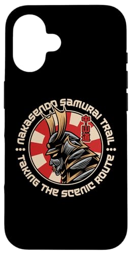 Nakasendo Samurai Trail, Japanischer Krieger, Wanderer aus der Edo-Zeit Hülle für iPhone 16 Nakasendo Samurai Trail, Japanischer Krieger, Wanderer aus der Edo-Zeit Hülle für iPhone 16 von Funny Japan Gifts