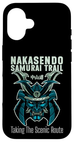 Nakasendo Samurai Trail, Japanischer Krieger, Wanderer aus der Edo-Zeit Hülle für iPhone 16 Nakasendo Samurai Trail, Japanischer Krieger, Wanderer aus der Edo-Zeit Hülle für iPhone 16 von Funny Japan Gifts