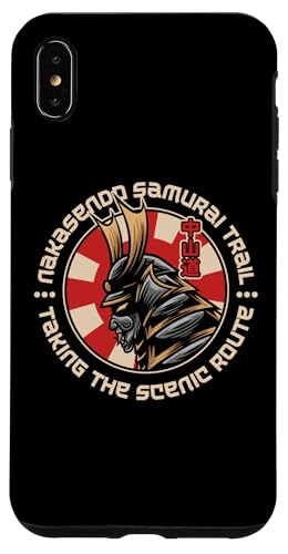 Nakasendo Samurai Trail, Japanischer Krieger, Wanderer aus der Edo-Zeit Hülle für iPhone XS Max Nakasendo Samurai Trail, Japanischer Krieger, Wanderer aus der Edo-Zeit Hülle für iPhone XS Max von Funny Japan Gifts