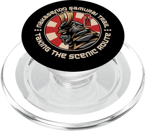 Nakasendo Samurai Trail, Japanischer Krieger, Wanderer aus der Edo-Zeit PopSockets PopGrip für MagSafe Nakasendo Samurai Trail, Japanischer Krieger, Wanderer aus der Edo-Zeit PopSockets PopGrip für MagSafe von Funny Japan Gifts