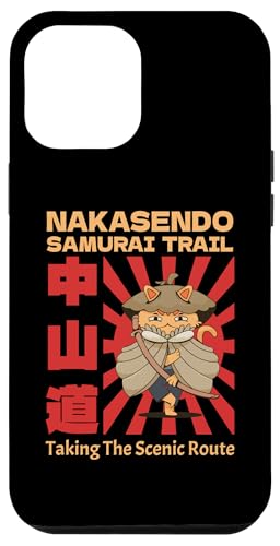 Nakasendo Samurai Trail Japan Kawaii Neko Edo Zeitwanderer Hülle für iPhone 12 Pro Max von Funny Japan Gifts