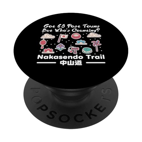 Nakasendo Trail Post Towns — Reisen nach Japan PopSockets Klebender PopGrip von Funny Japan Gifts