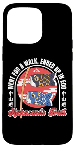 Wanderung auf dem Nakasendo Trail nach Edo, Japan, Reisen, Koi Kites, Kunst Hülle für iPhone 15 Pro Max von Funny Japan Gifts