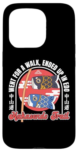 Wanderung auf dem Nakasendo Trail nach Edo, Japan, Reisen, Koi Kites, Kunst Hülle für iPhone 15 Pro von Funny Japan Gifts