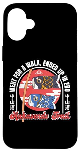 Wanderung auf dem Nakasendo Trail nach Edo, Japan, Reisen, Koi Kites, Kunst Hülle für iPhone 16 Plus Wanderung auf dem Nakasendo Trail nach Edo, Japan, Reisen, Koi Kites, Kunst Hülle für iPhone 16 Plus von Funny Japan Gifts