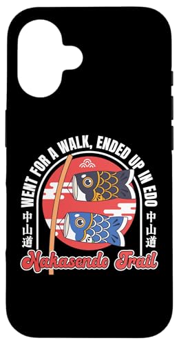 Wanderung auf dem Nakasendo Trail nach Edo, Japan, Reisen, Koi Kites, Kunst Hülle für iPhone 16 von Funny Japan Gifts