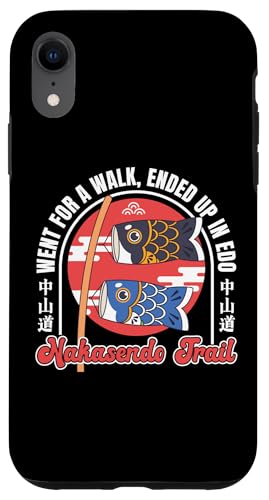 Wanderung auf dem Nakasendo Trail nach Edo, Japan, Reisen, Koi Kites, Kunst Hülle für iPhone XR von Funny Japan Gifts