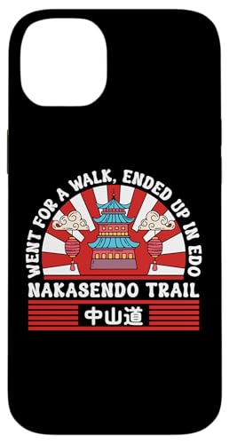 Wanderung auf dem Nakasendo Trail zur Edo Japan Travel Pagode Hülle für iPhone 14 Plus von Funny Japan Gifts
