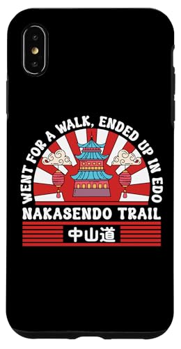 Wanderung auf dem Nakasendo Trail zur Edo Japan Travel Pagode Hülle für iPhone XS Max von Funny Japan Gifts