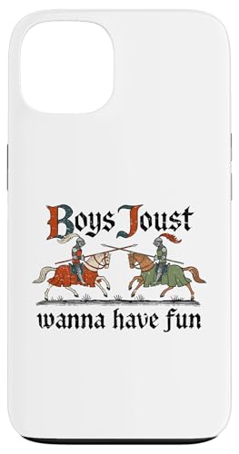 Boys Joust Wanna Have Fun. Mittelalterlicher Kampf. Hülle für iPhone 13 von Funny Jokes And Cute Pun Designs