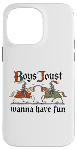 Boys Joust Wanna Have Fun. Mittelalterlicher Kampf. Hülle für iPhone 14 Pro Max Boys Joust Wanna Have Fun. Mittelalterlicher Kampf. Hülle für iPhone 14 Pro Max von Funny Jokes And Cute Pun Designs