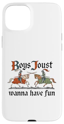 Boys Joust Wanna Have Fun. Mittelalterlicher Kampf. Hülle für iPhone 15 Plus Boys Joust Wanna Have Fun. Mittelalterlicher Kampf. Hülle für iPhone 15 Plus von Funny Jokes And Cute Pun Designs