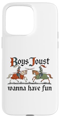 Boys Joust Wanna Have Fun. Mittelalterlicher Kampf. Hülle für iPhone 15 Pro Max Boys Joust Wanna Have Fun. Mittelalterlicher Kampf. Hülle für iPhone 15 Pro Max von Funny Jokes And Cute Pun Designs