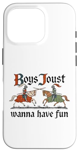 Boys Joust Wanna Have Fun. Mittelalterlicher Kampf. Hülle für iPhone 16 Pro Boys Joust Wanna Have Fun. Mittelalterlicher Kampf. Hülle für iPhone 16 Pro von Funny Jokes And Cute Pun Designs