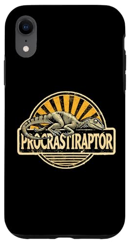 Procrastiraptor Procrastination Dinosaurier Hülle für iPhone XR Procrastiraptor Procrastination Dinosaurier Hülle für iPhone XR von Funny Jokes And Cute Pun Designs