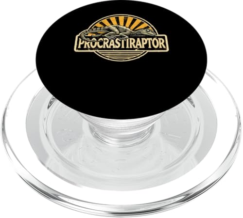 Procrastiraptor Procrastination Dinosaurier PopSockets PopGrip für MagSafe Procrastiraptor Procrastination Dinosaurier PopSockets PopGrip für MagSafe von Funny Jokes And Cute Pun Designs