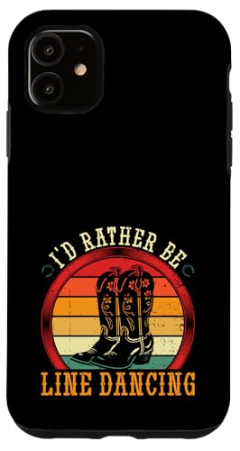 Ich wäre lieber Line Dance Western Vintage Line Dance Hülle für iPhone 11 Ich wäre lieber Line Dance Western Vintage Line Dance Hülle für iPhone 11 von Funny Line Dancing Gifts