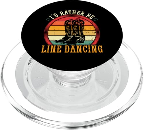 Ich wäre lieber Line Dance Western Vintage Line Dance PopSockets PopGrip für MagSafe Ich wäre lieber Line Dance Western Vintage Line Dance PopSockets PopGrip für MagSafe von Funny Line Dancing Gifts