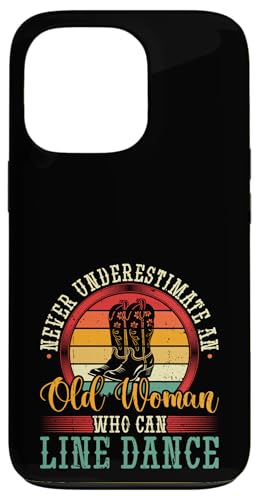 Line Dance Alte Frau Country Western Vintage Line Dance Hülle für iPhone 13 Pro Line Dance Alte Frau Country Western Vintage Line Dance Hülle für iPhone 13 Pro von Funny Line Dancing Gifts