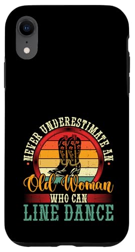 Line Dance Alte Frau Country Western Vintage Line Dance Hülle für iPhone XR Line Dance Alte Frau Country Western Vintage Line Dance Hülle für iPhone XR von Funny Line Dancing Gifts